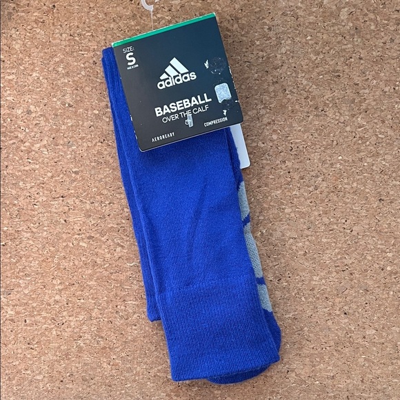 adidas Other - Adidas Baseball Over the Calf Athletic Socks Royal Blue Size Small